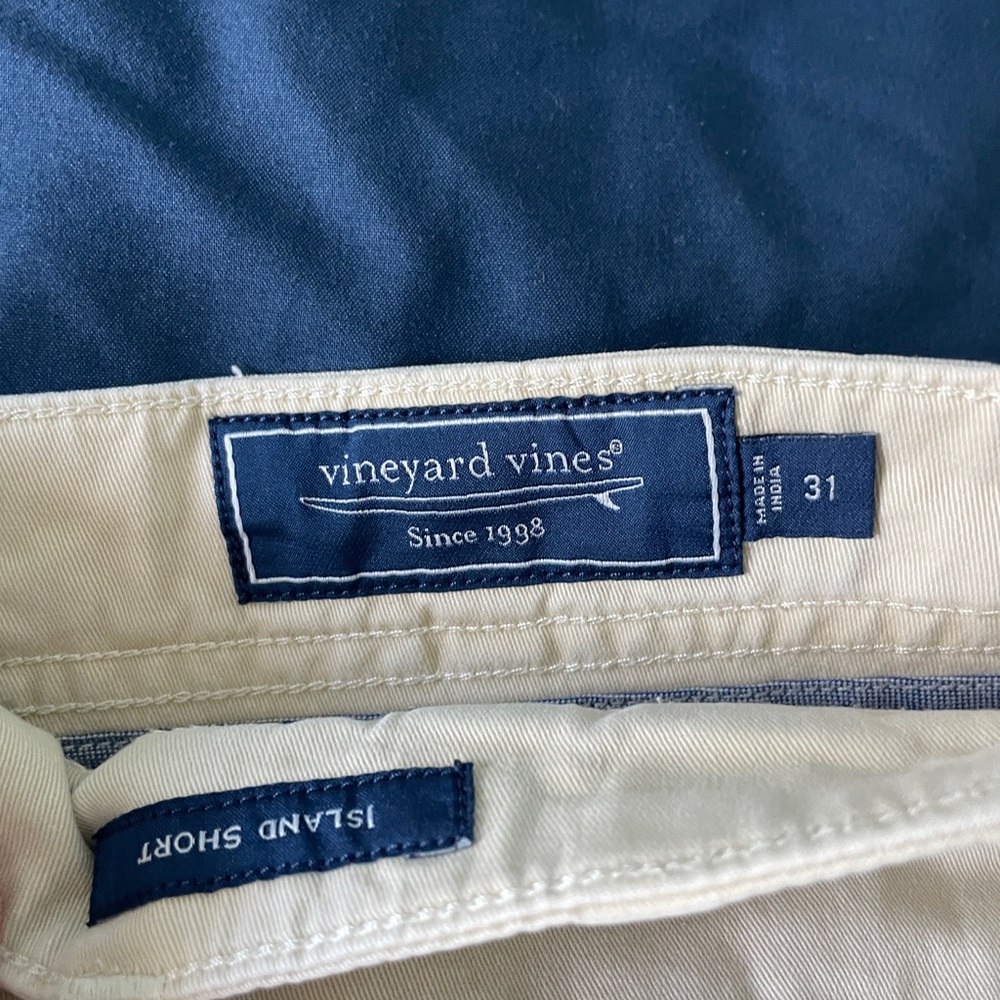 Vineyard Vines Island Shorts Men’s Size 31 Khaki Classic Preppy Cotton